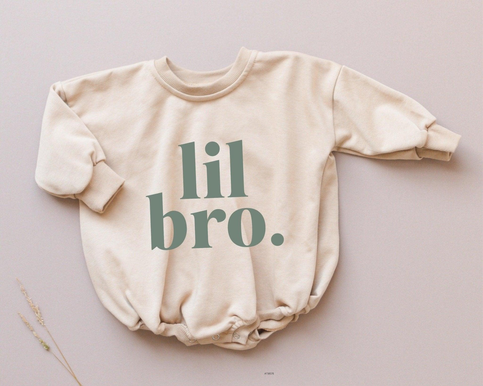 Lil Bro Sweatshirt Romper - more colors - Little Joy Co.