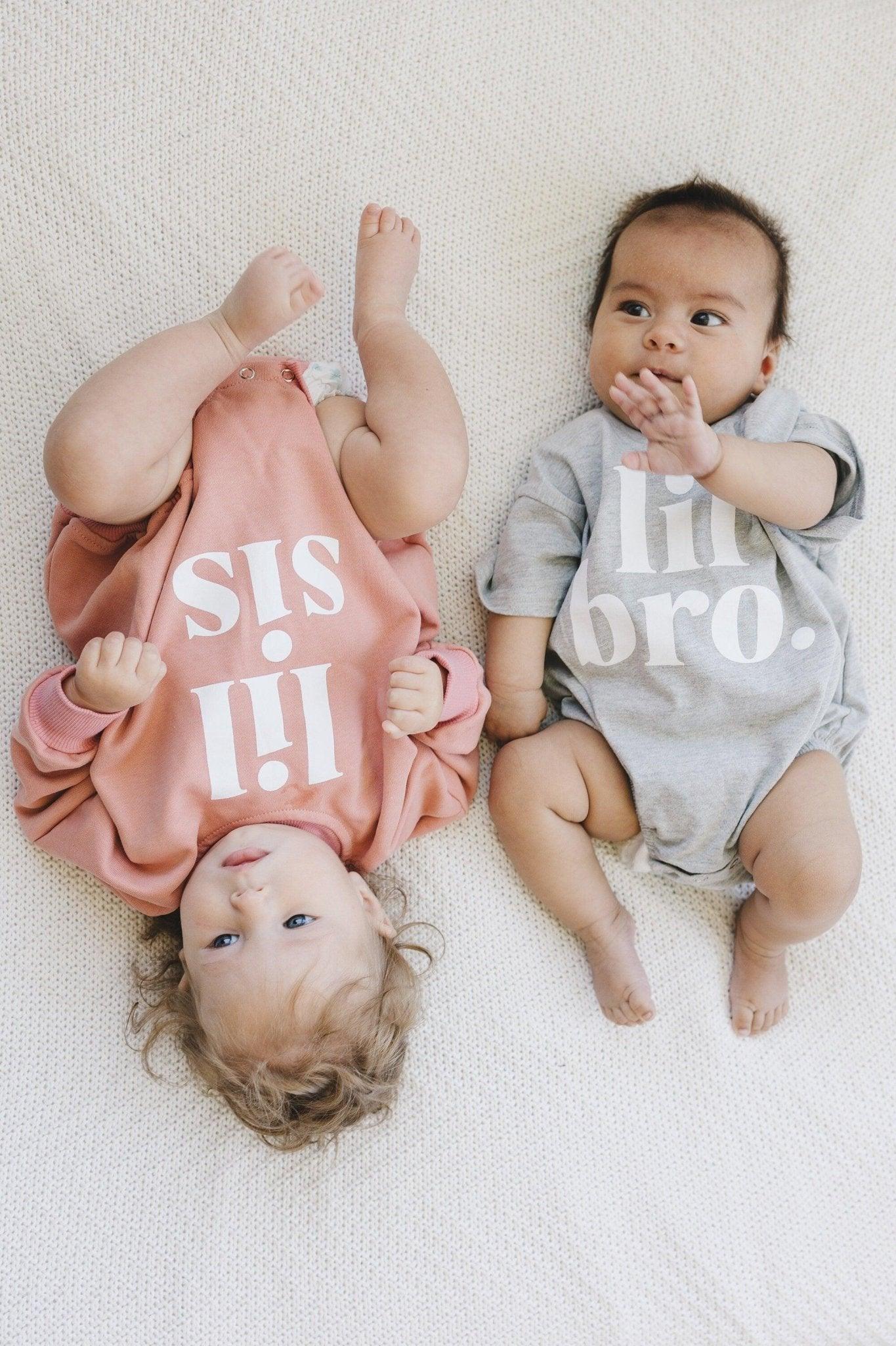 Lil Sis Sweatshirt Romper - more colors - Little Joy Co.