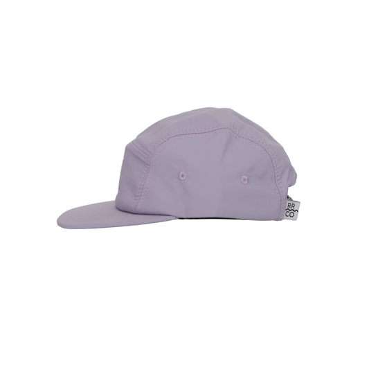 Nylon Five-Panel Hat in Lilac