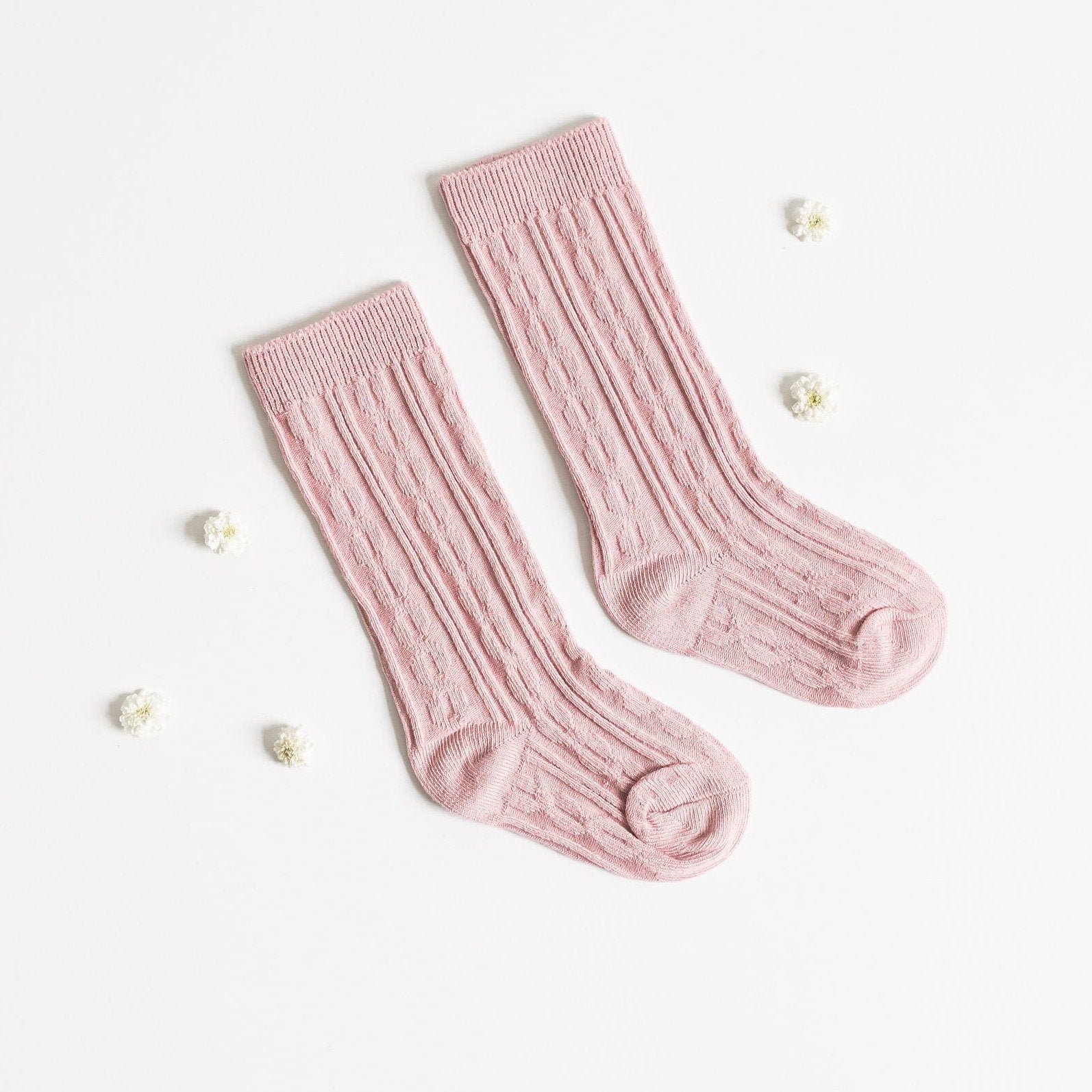 LLB Cable Knit Knee High Socks - Little Joy Co.