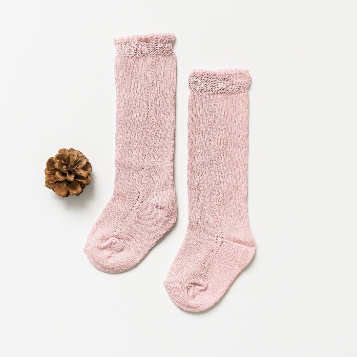 LLB Eyelet Knee High Socks - Little Joy Co.