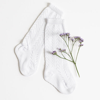 LLB Lace Knee High Socks - Little Joy Co.