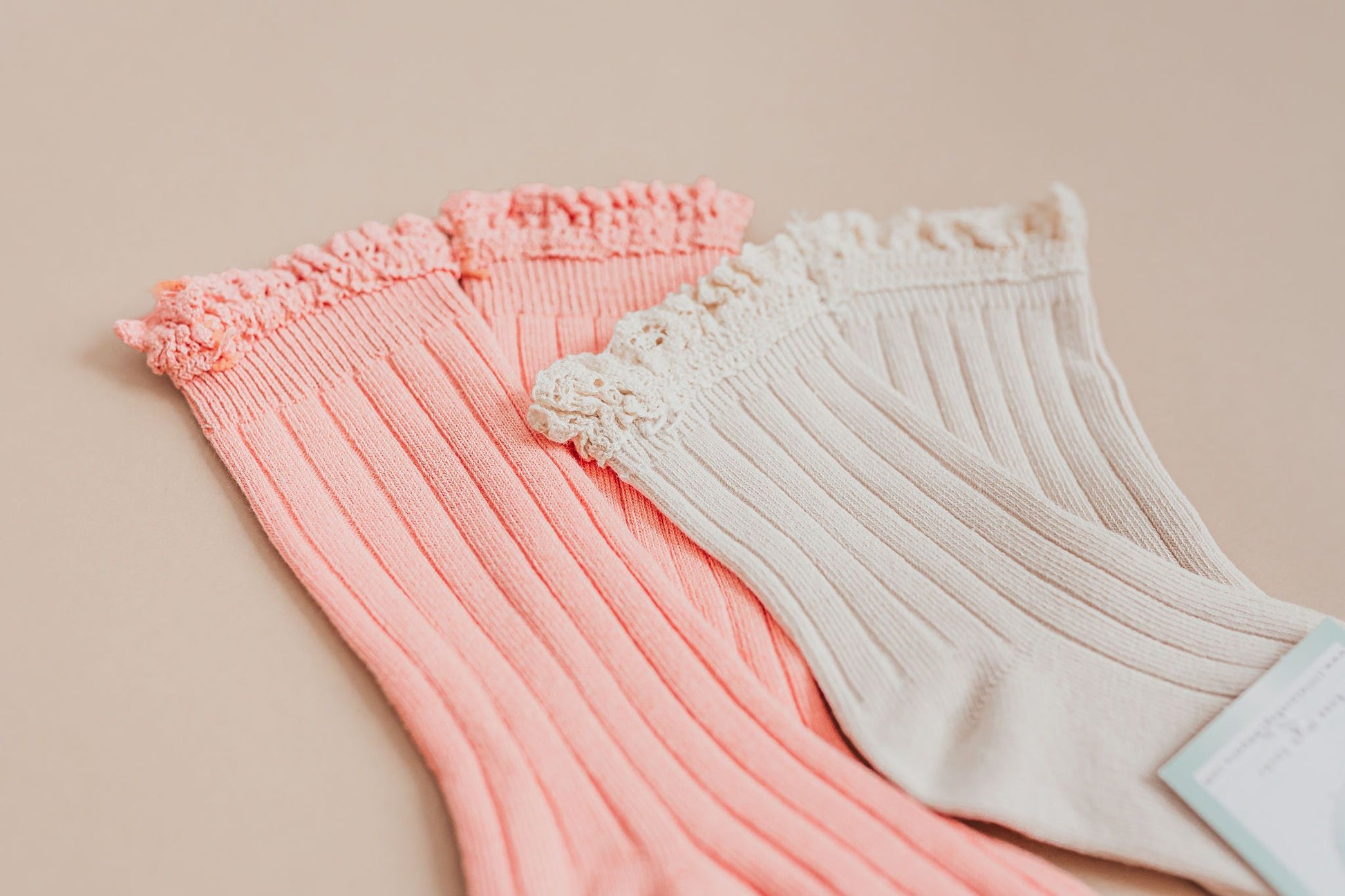 LLB Lace Top Knee High Socks - Little Joy Co.