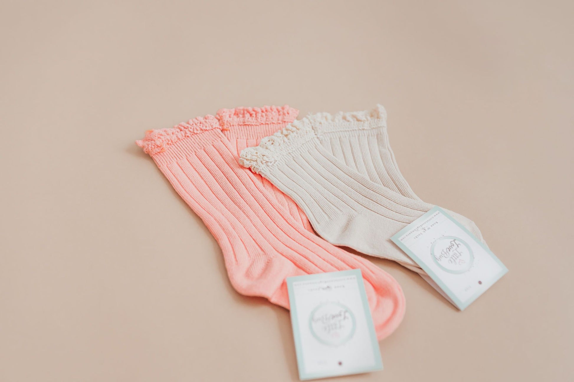 LLB Lace Top Knee High Socks - Little Joy Co.