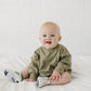 Long - Sleeved Pocket Tee Romper - Little Joy Co.