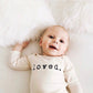 Loved - Long Sleeve Organic Baby Bodysuit