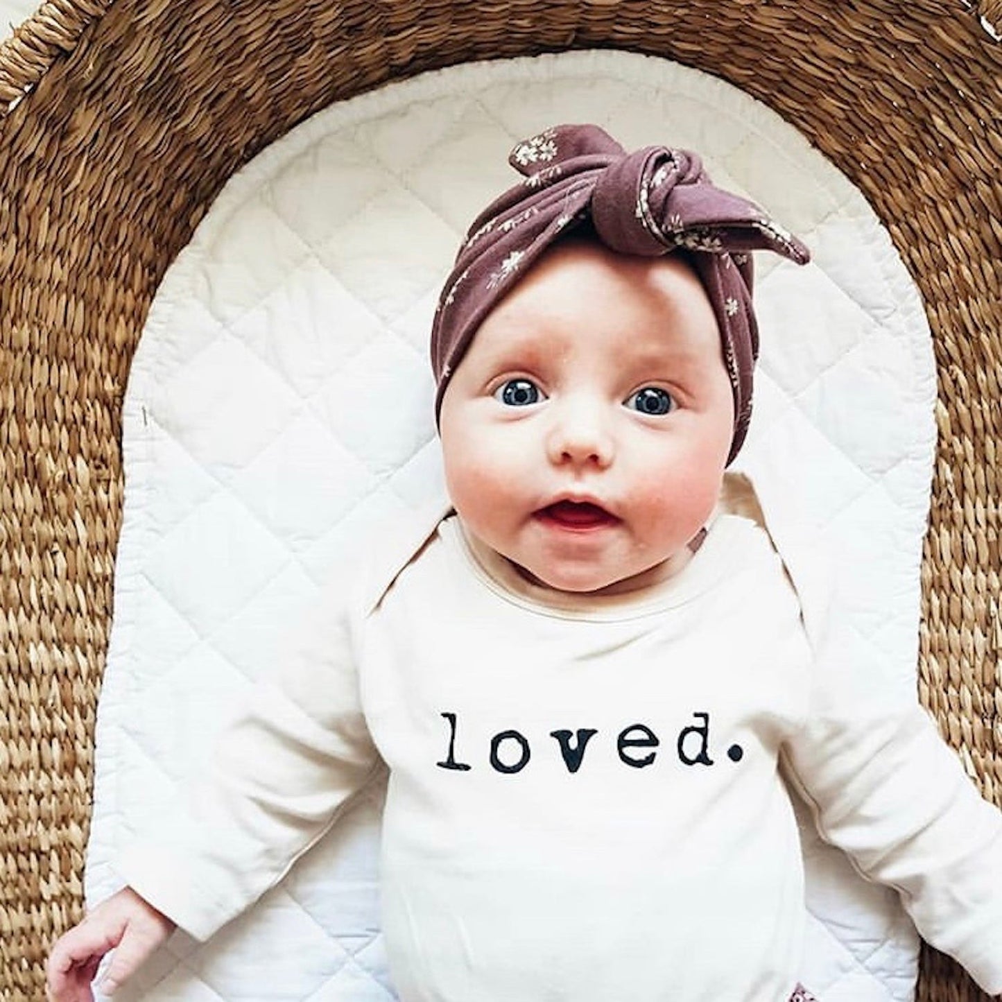 Loved - Long Sleeve Organic Baby Bodysuit