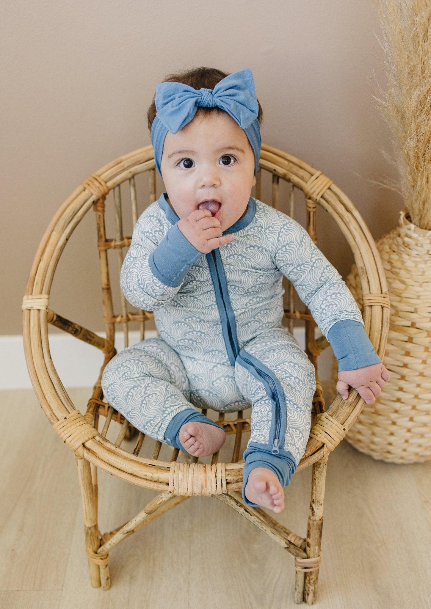 Making Waves Bamboo Zippy Romper - Little Joy Co.