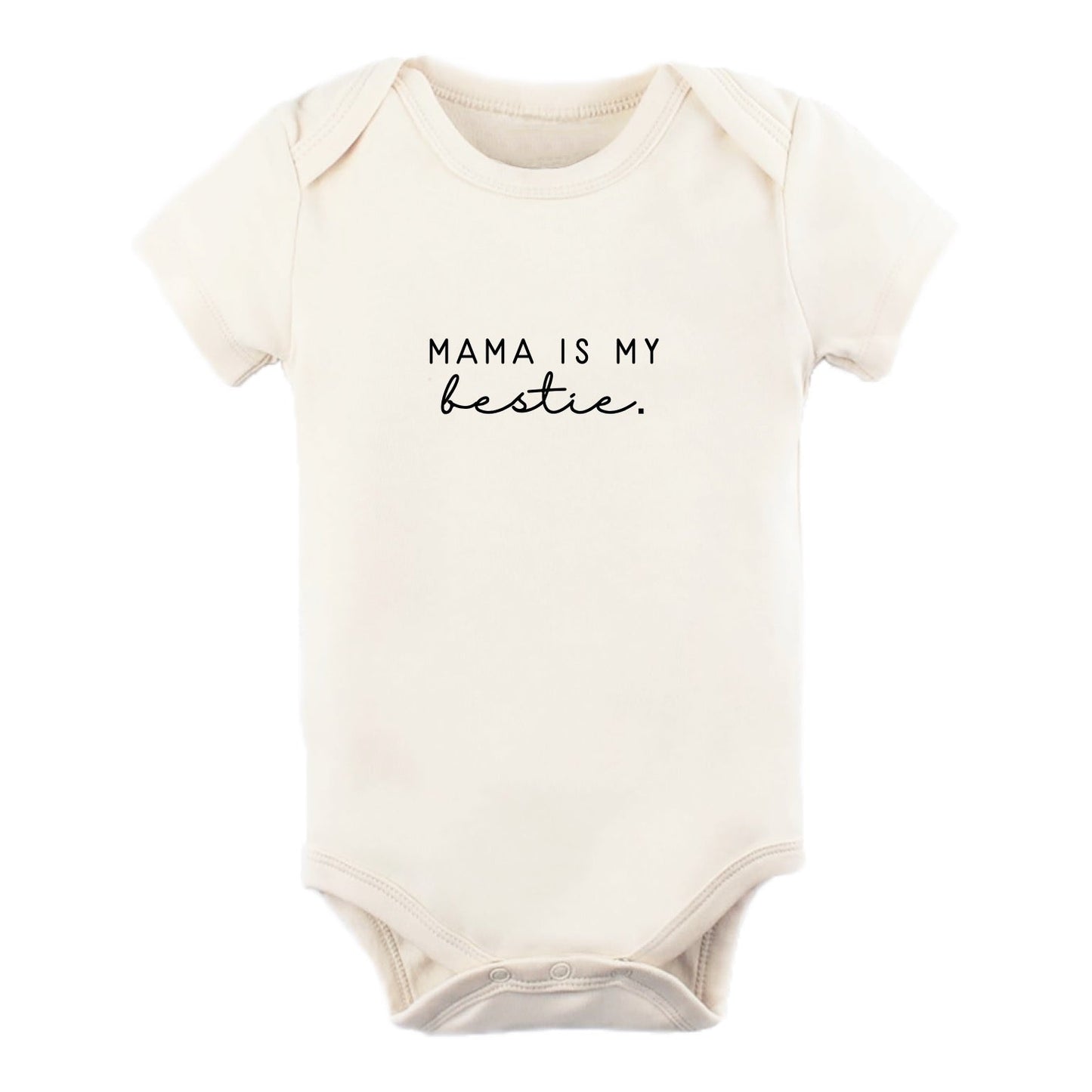 Mama is my Bestie - Organic Short Sleeve Baby Bodysuit