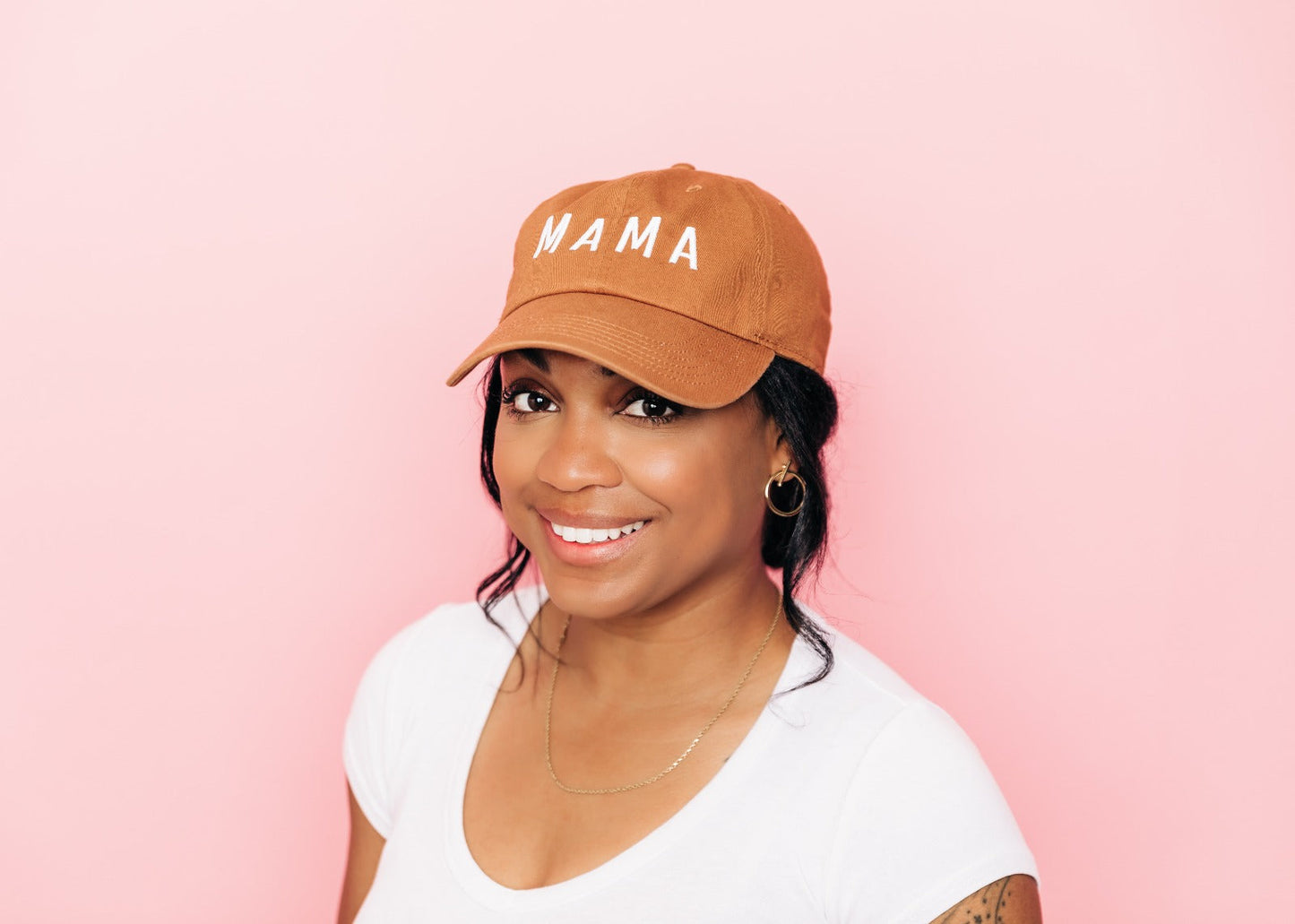 Dusty Rose Mama Hat