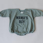 Mama's Boy Sweatshirt Romper - more colors - Little Joy Co.