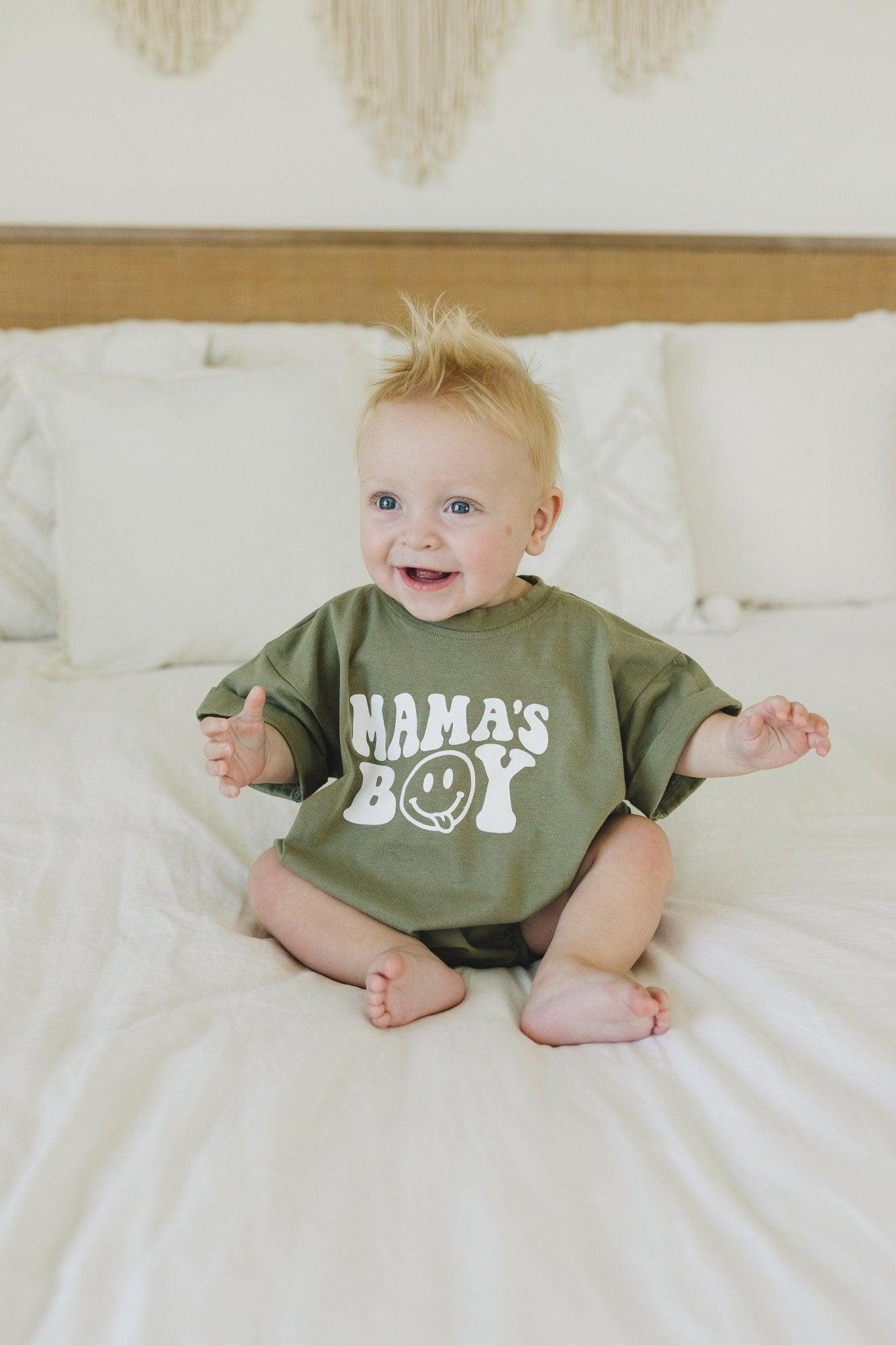 Mama's Boy T - Shirt Romper - more colors - Little Joy Co.