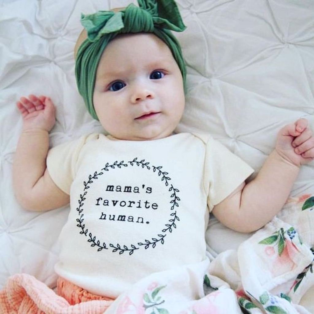 Mamas Favorite Human - Organic Cotton Bodysuit