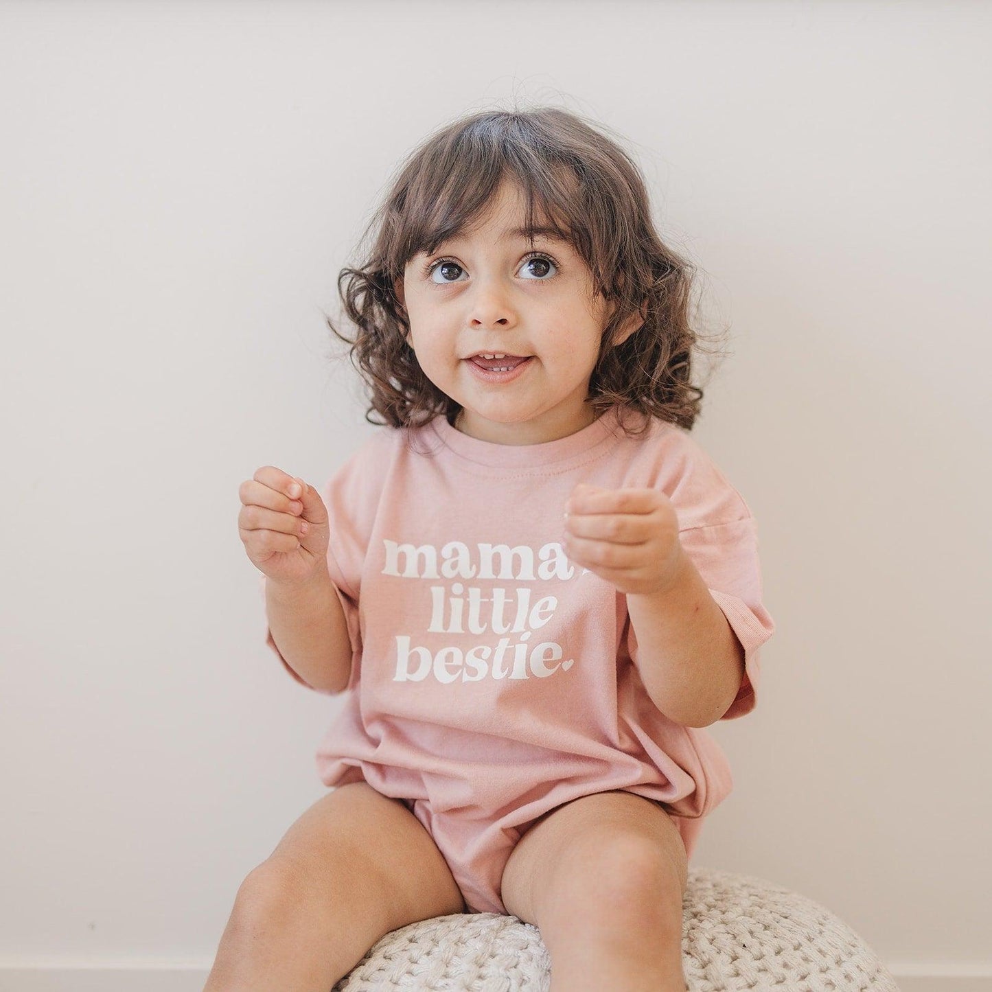 Mama's Little Bestie T - Shirt Romper - more colors - Little Joy Co.