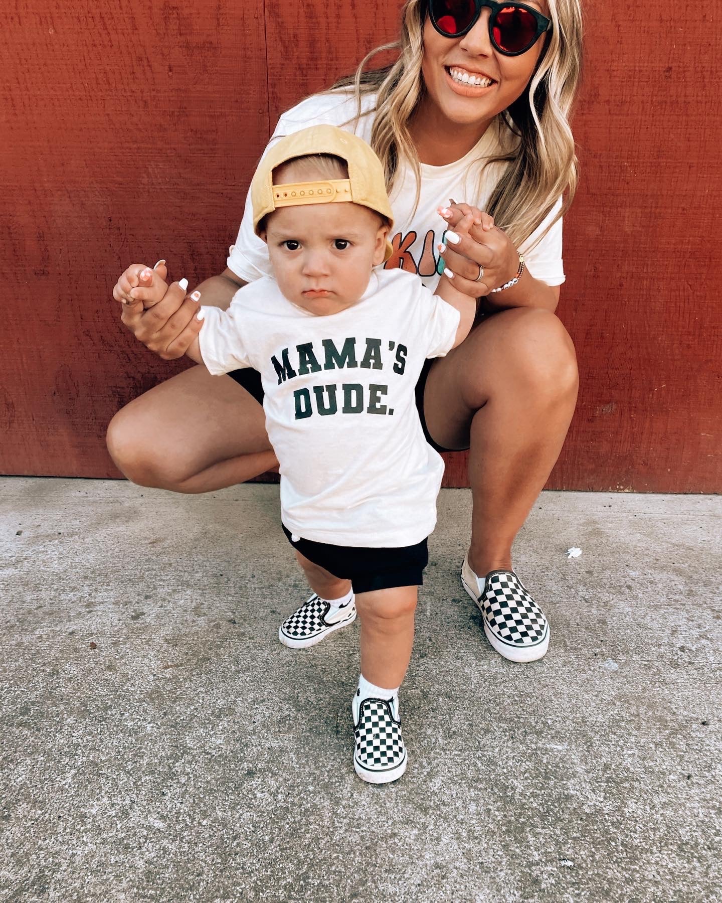 Mama's Dude Collegiate tee