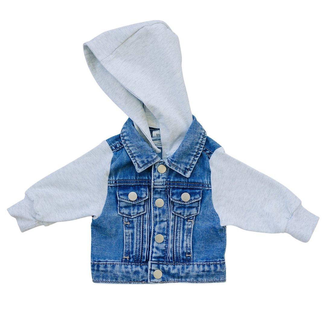 Mebie Baby Hooded Jean Jacket - Little Joy Co.