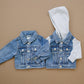 Mebie Baby Hooded Jean Jacket - Little Joy Co.