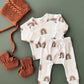 Merino Wool Bonnet & Bootie Set | Cinnamon