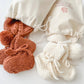 Merino Wool Bonnet & Bootie Set | Cinnamon