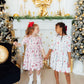 Clara's Christmas 3/4 Sleeve Ruffle Twirl Dress