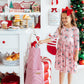 Candy Cane Cutie 3/4 Sleeve Pocket Twirl Dress
