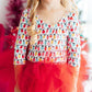 Merry & Bright 3/4 Tutu Leotard
