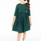 Spruce 3/4 Sleeve Pocket Twirl Dress