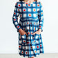 Plaid Apples L/S Pocket Twirl Dress