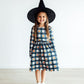 Plaid Pumpkins L/S Pocket Twirl Dress