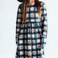 Plaid Pumpkins L/S Pocket Twirl Dress