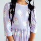 Feeling Fa-boo-lous 3/4 Sleeve Pocket Twirl Dress