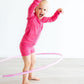 Fuchsia Flash Full-Zip Ruffle Active Jacket