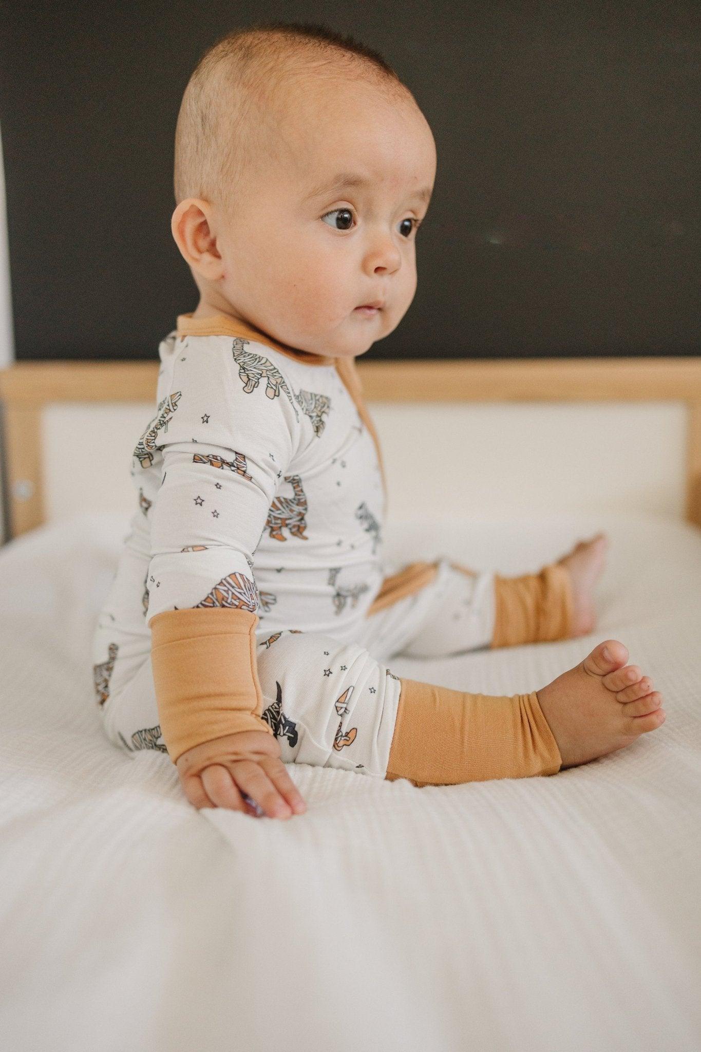 Mummy - Saurus Rex Bamboo Zippy Romper - Little Joy Co.