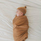 Mustard Bamboo Stretch Swaddle - Little Joy Co.