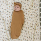 Mustard Bamboo Stretch Swaddle - Little Joy Co.