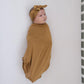 Mustard Bamboo Stretch Swaddle - Little Joy Co.