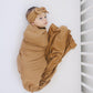 Mustard Bamboo Stretch Swaddle - Little Joy Co.