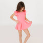 Neon Pink S/S Twirl Leotard