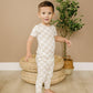 Neutral Checker 2pc Bamboo Pajama Set - Little Joy Co.