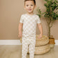 Neutral Checker 2pc Bamboo Pajama Set - Little Joy Co.