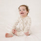 Neutral Checker Bamboo Zippy Romper - Little Joy Co.