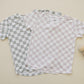 Neutral Checkered Bamboo Tee - Little Joy Co.