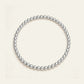 3MM Silver Ball Bracelet