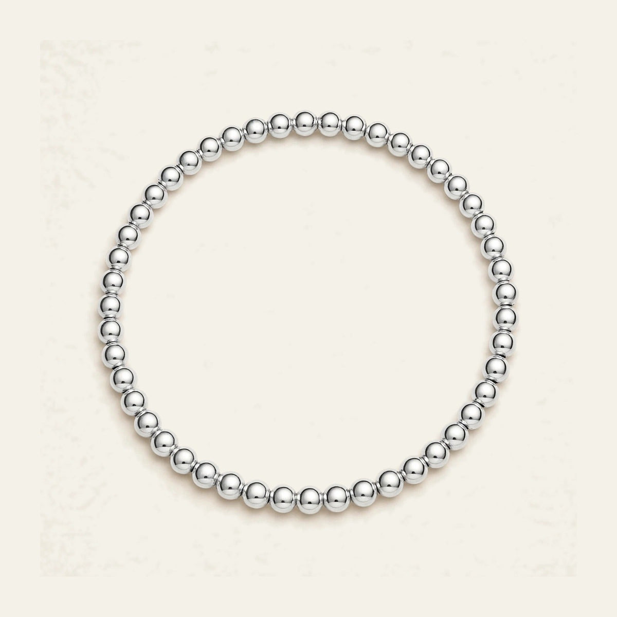3MM Silver Ball Bracelet