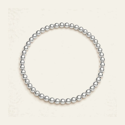 3MM Silver Ball Bracelet