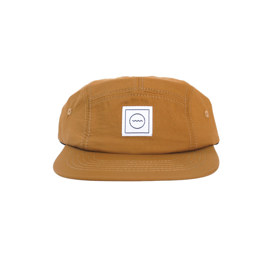 Nylon Five-Panel Hat in Clay