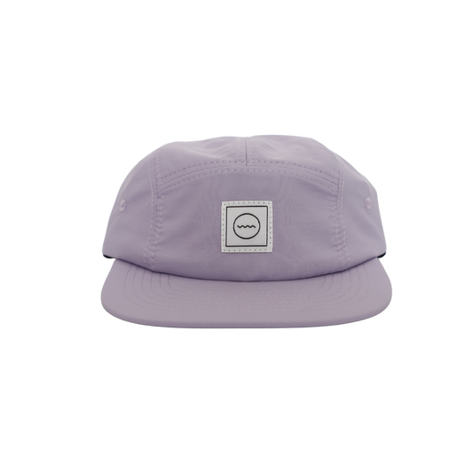 Nylon Five-Panel Hat in Lilac