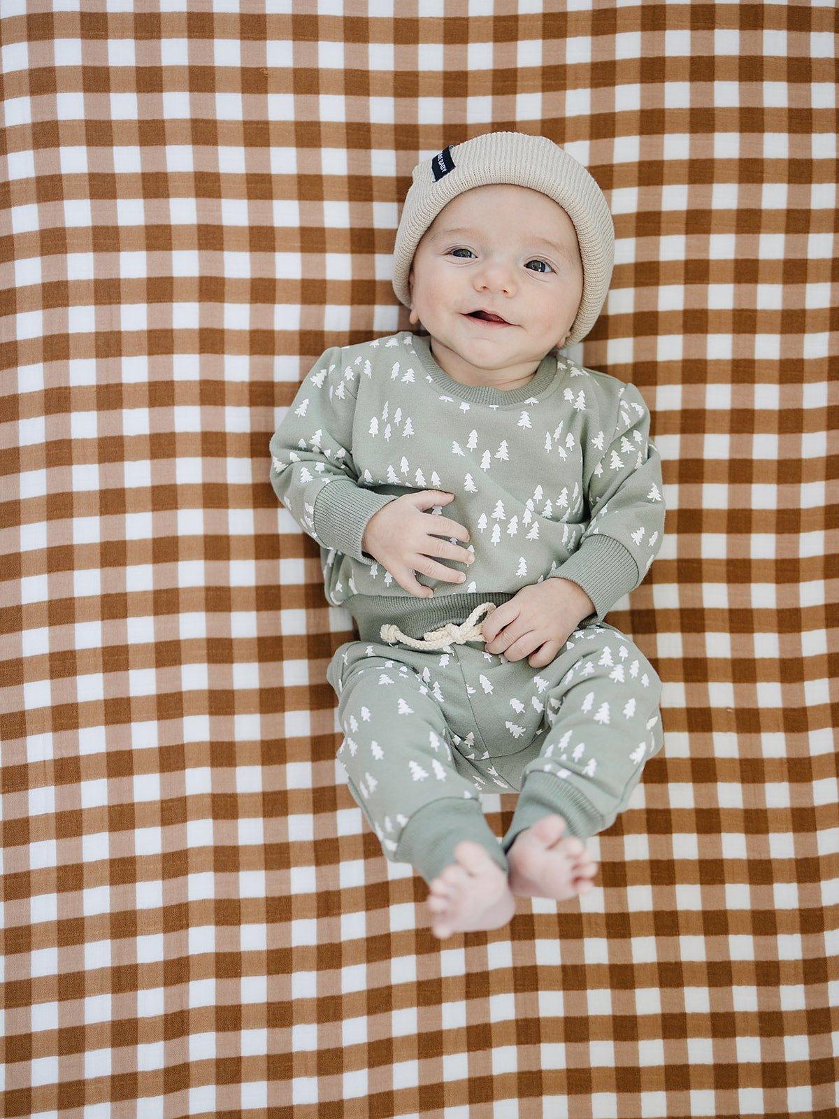 Oatmeal Mebie Baby Beanie - Little Joy Co.