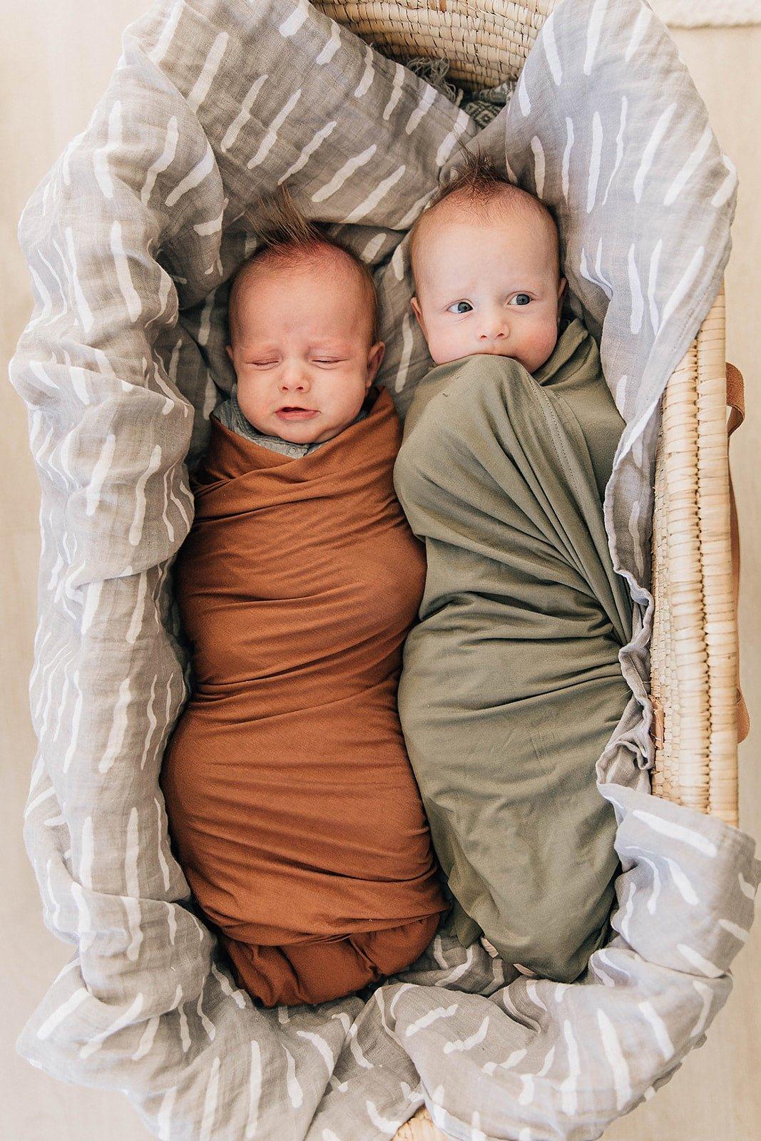 Olive Bamboo Stretch Swaddle - Little Joy Co.