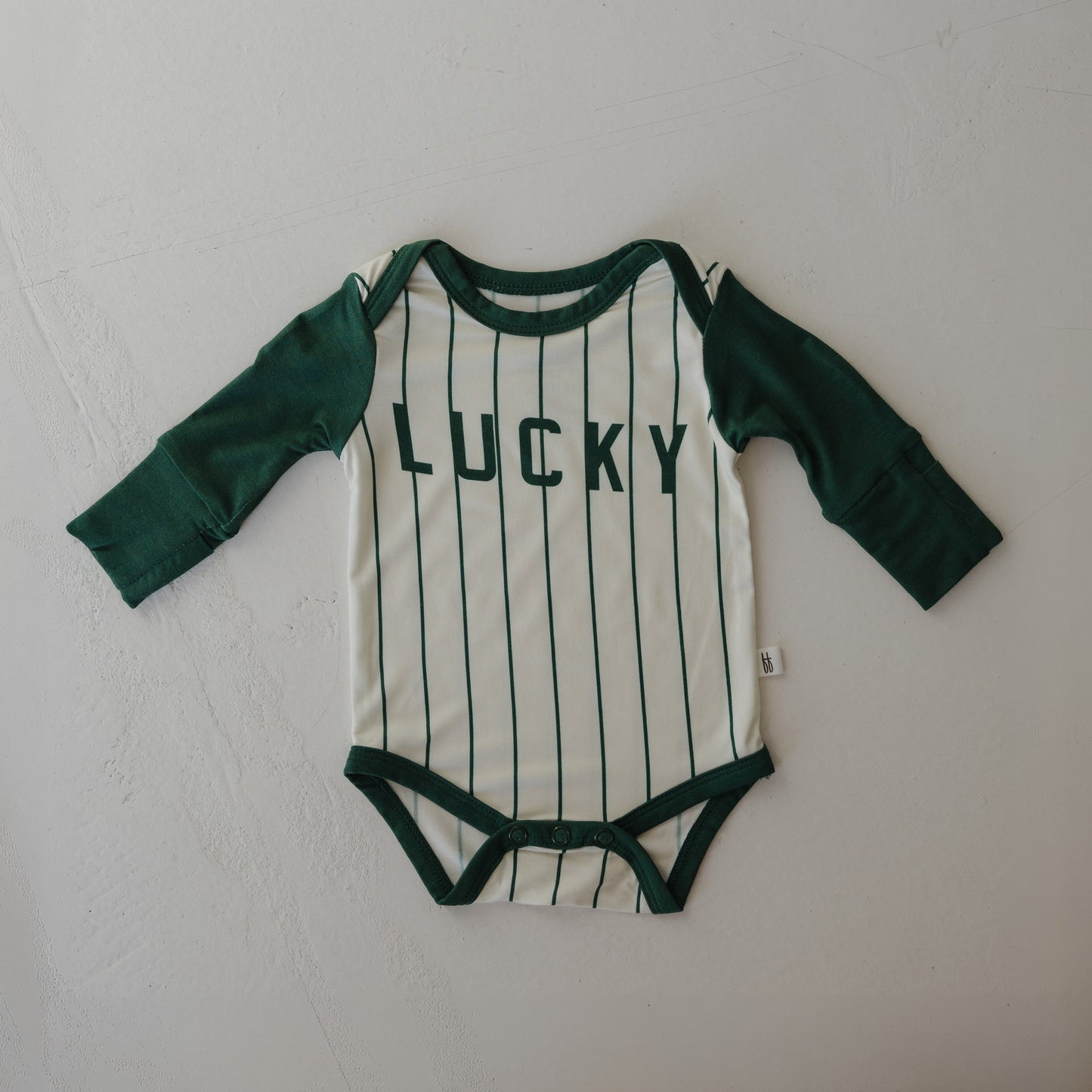 Long Sleeve Bamboo Snapsuit | Lucky